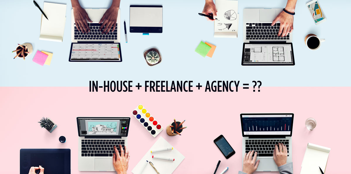 In-house designer, freelancer, or agency? Get the best of all three!